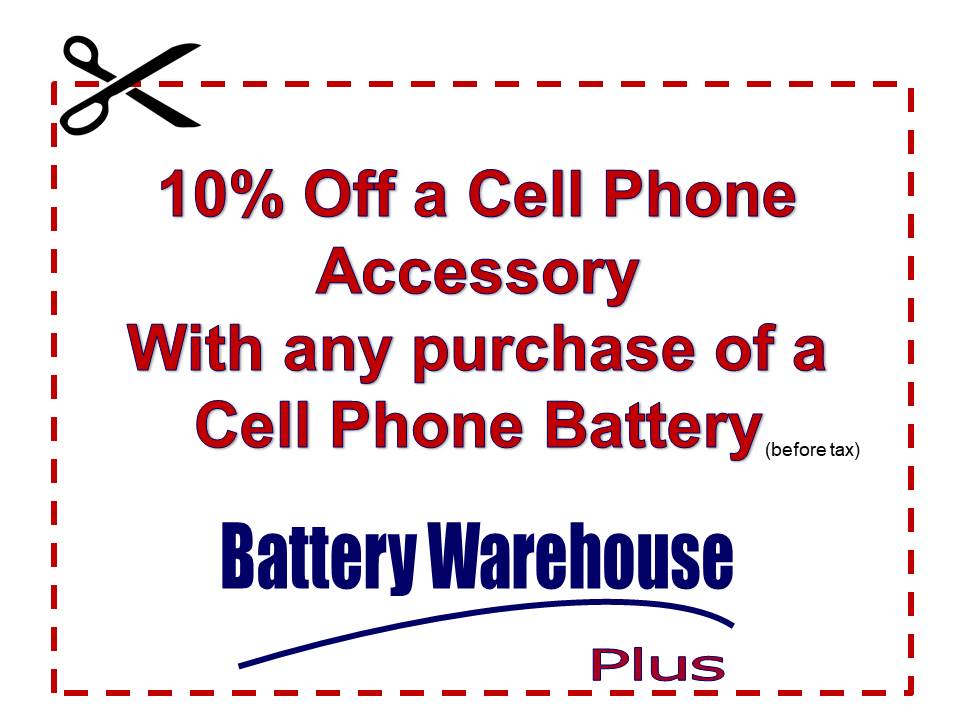 Battery Warehouse Plus Cell Phone Coupon